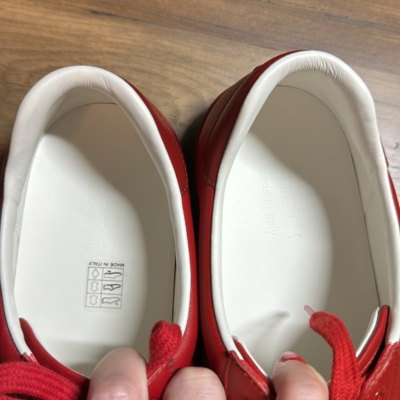 Gucci red Ace sneakers. NIB! - Picture 8 of 10
